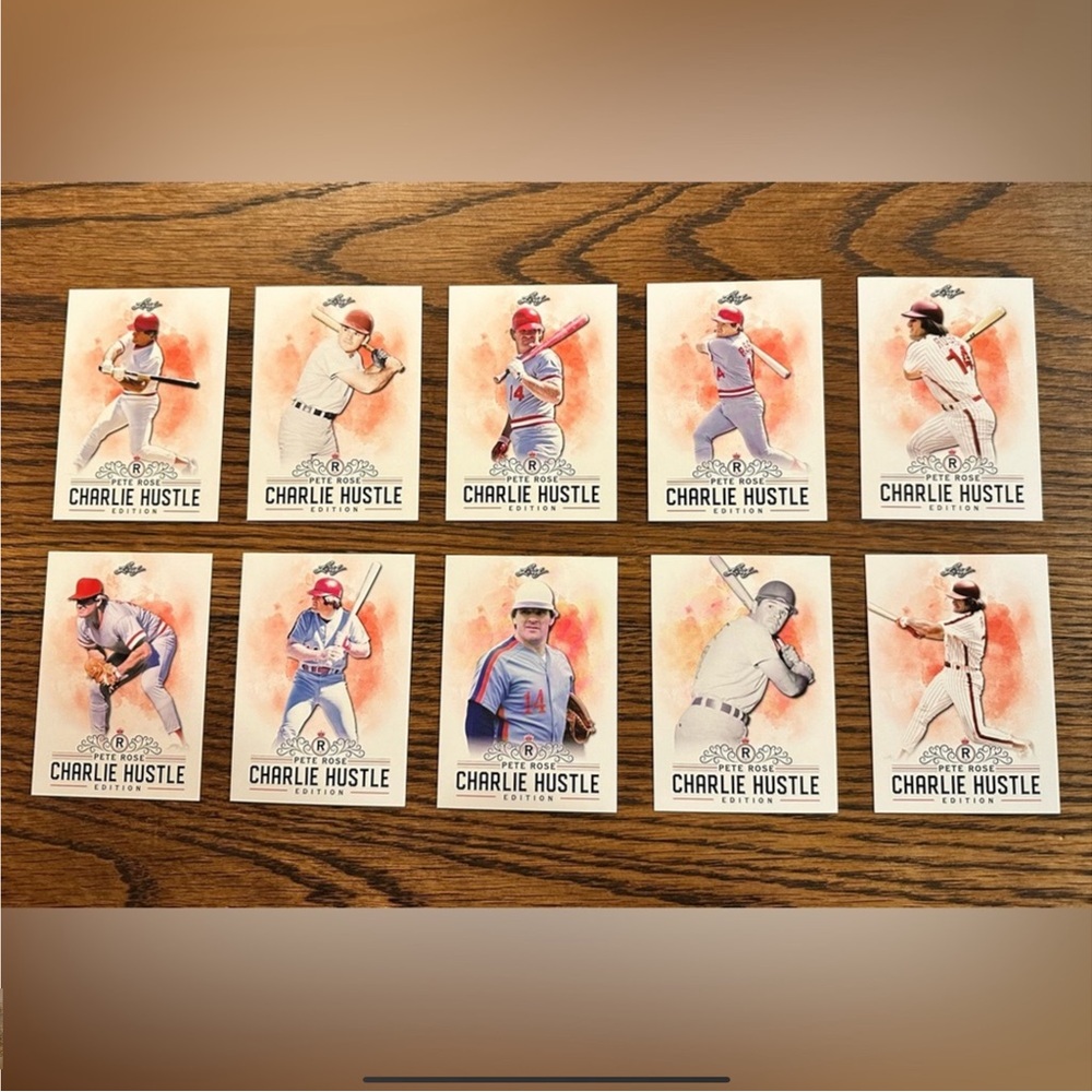 Pete Rose “Charlie Hustle” Complete Set -10 cards
